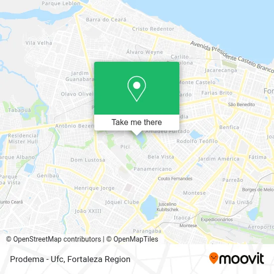 Prodema - Ufc map