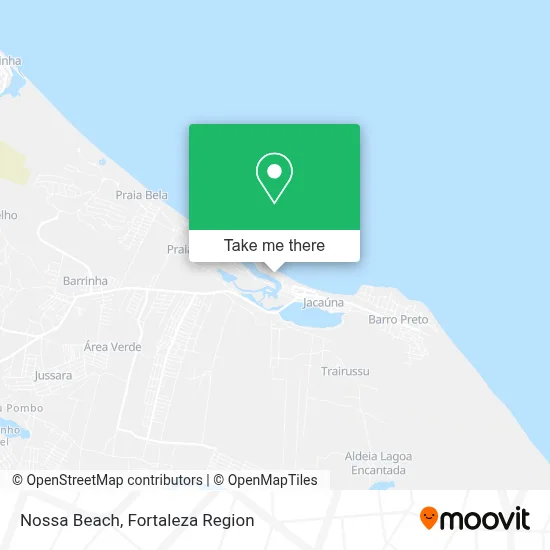 Nossa Beach map