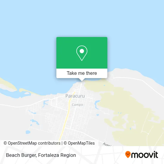 Beach Burger map
