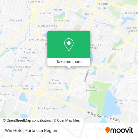 Win Hotel map