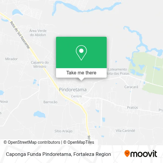 Caponga Funda Pindoretama map