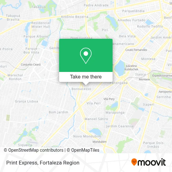 Print Express map