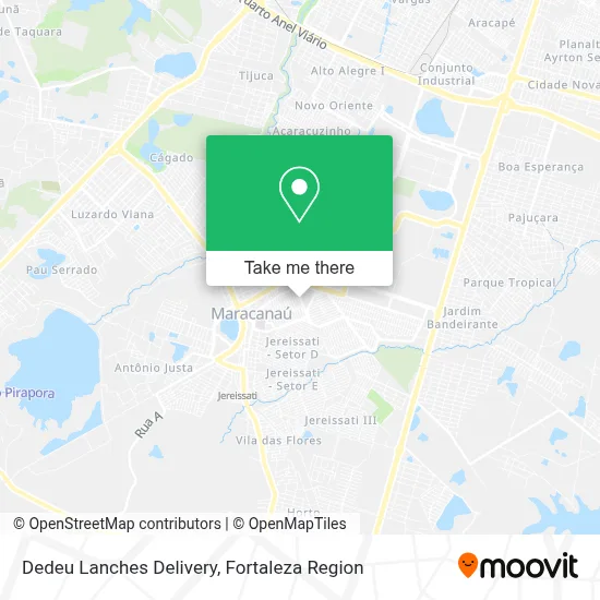 Dedeu Lanches Delivery map