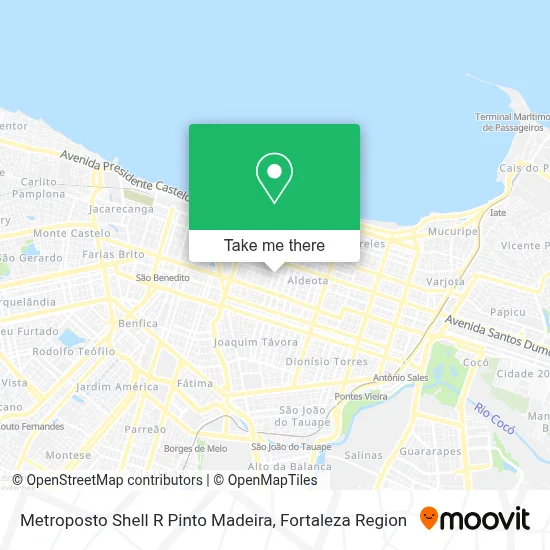 Metroposto Shell R Pinto Madeira map