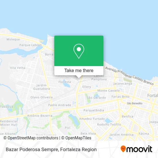 Bazar Poderosa Sempre map