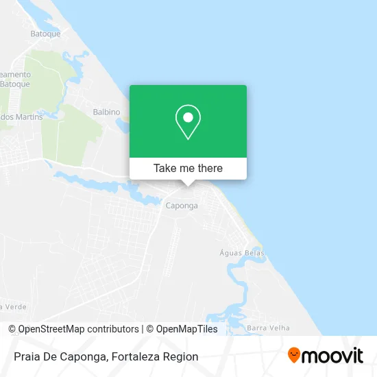 Praia De Caponga map
