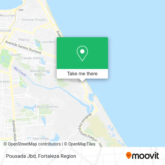 Pousada Jbd map