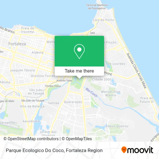Parque Ecologico Do Coco map