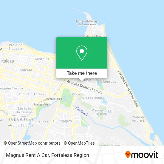 Magnus Rent A Car map
