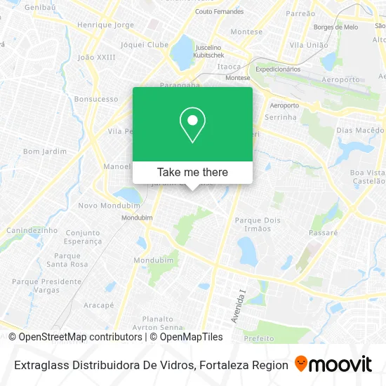 Extraglass Distribuidora De Vidros map