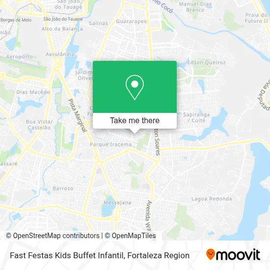 Fast Festas Kids Buffet Infantil map
