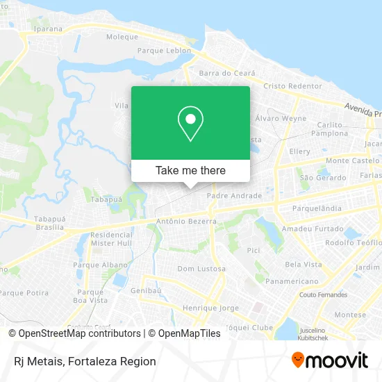 Rj Metais map