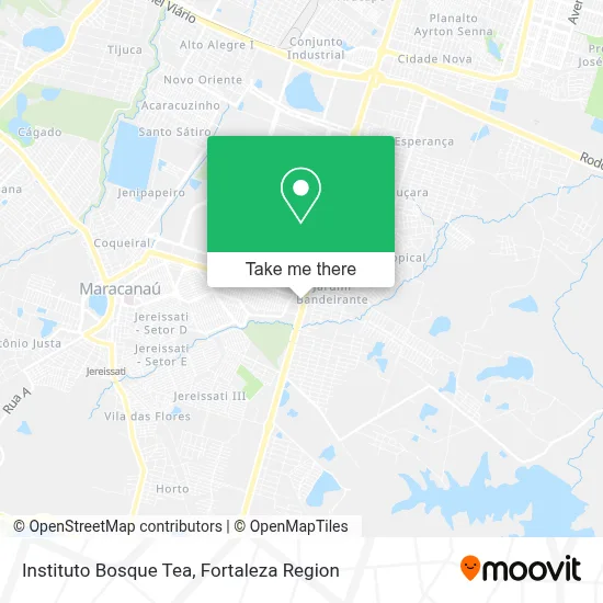 Instituto Bosque Tea map