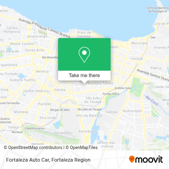 Fortaleza Auto Car map