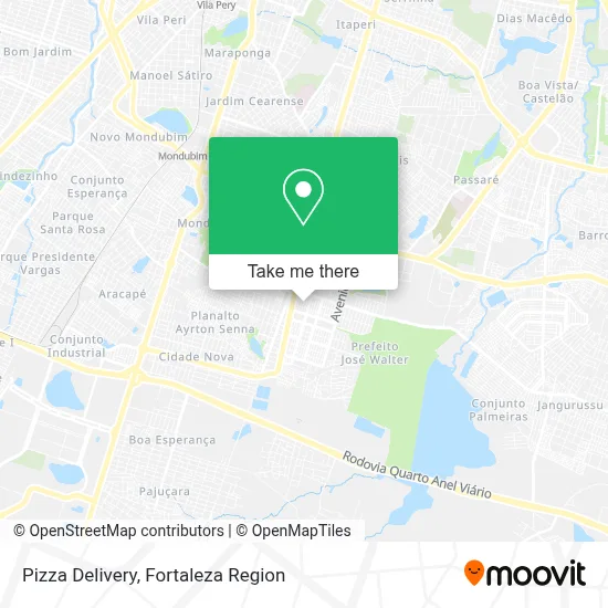 Pizza Delivery map