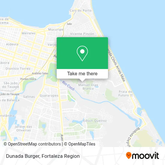Dunada Burger map
