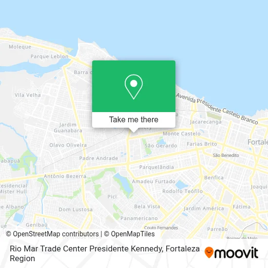 Rio Mar Trade Center Presidente Kennedy map