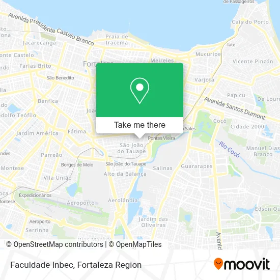 Faculdade Inbec map
