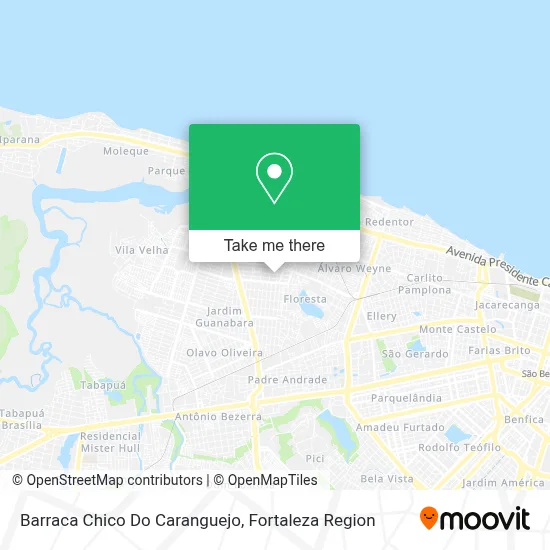 Barraca Chico Do Caranguejo map