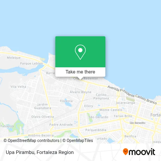 Upa Pirambu map