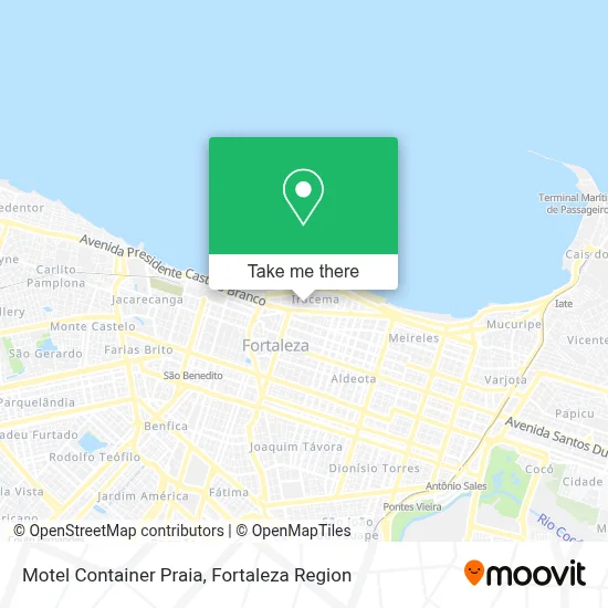 Motel Container Praia map