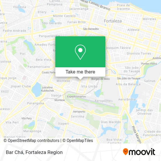 Bar Chá map
