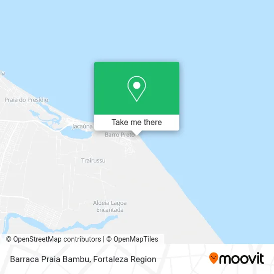 Barraca Praia Bambu map