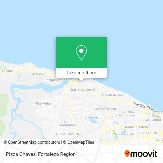 Pizza Chaves map