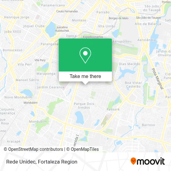 Rede Unidec map
