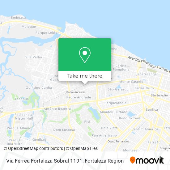 Via Férrea Fortaleza Sobral 1191 map