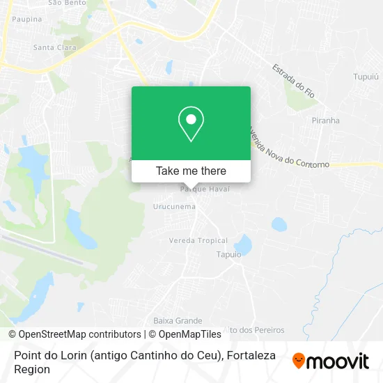 Point do Lorin (antigo Cantinho do Ceu) map