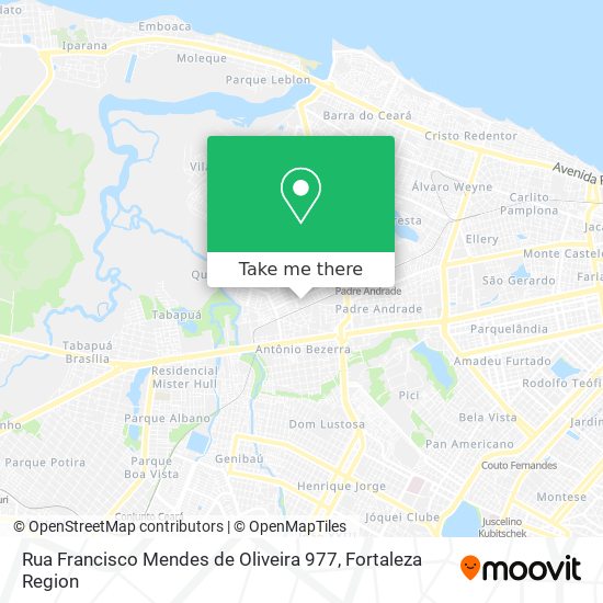 Rua Francisco Mendes de Oliveira 977 map