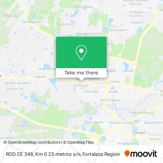 ROD CE 348, Km 0 25 metros s/n map
