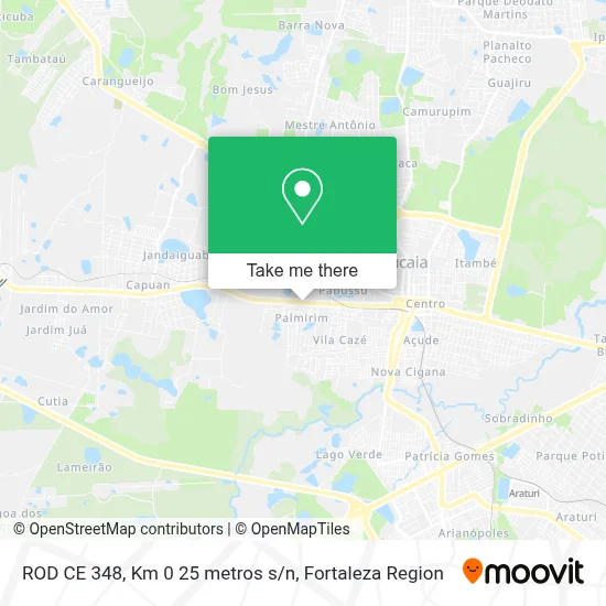 ROD CE 348, Km 0 25 metros s/n map