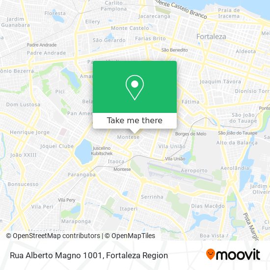 Rua Alberto Magno 1001 map