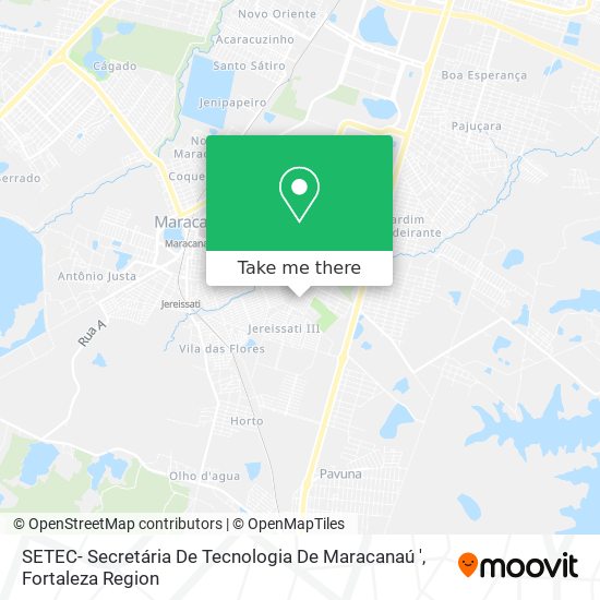 SETEC- Secretária De Tecnologia De Maracanaú ' map