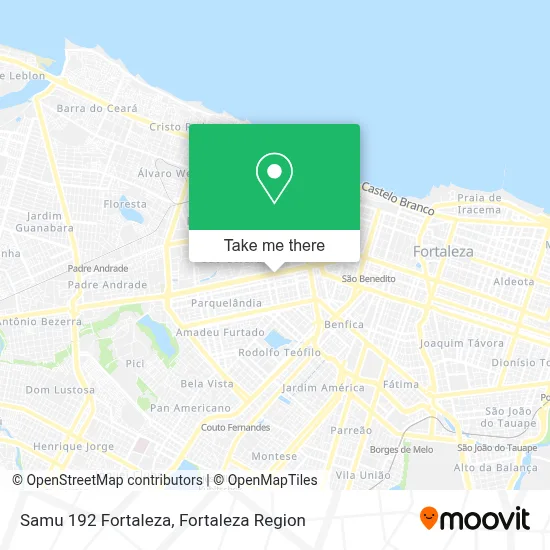 Samu 192 Fortaleza map