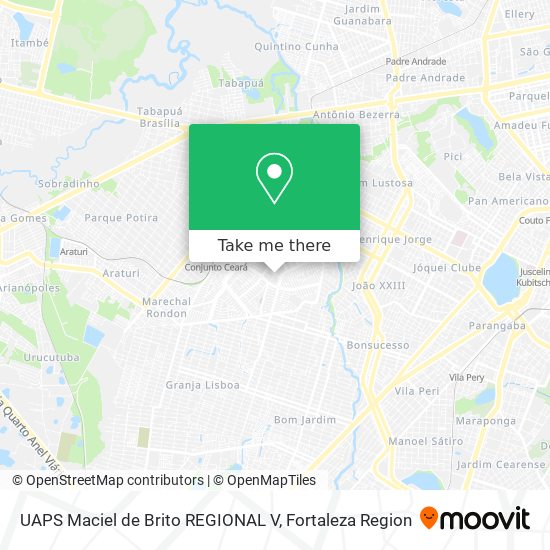 UAPS Maciel de Brito REGIONAL V map