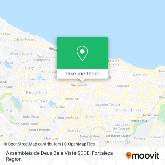 Mapa Assembleia de Deus Bela Vista SEDE