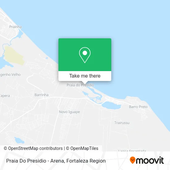 Praia Do Presidio - Arena map