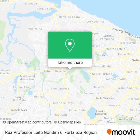 Rua Professor Leite Gondim 6 map