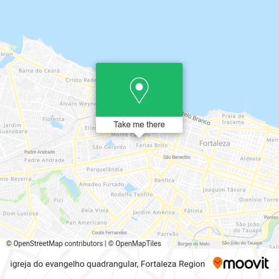 igreja do evangelho quadrangular map