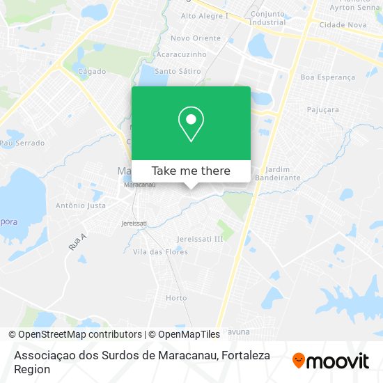Associaçao dos Surdos de Maracanau map