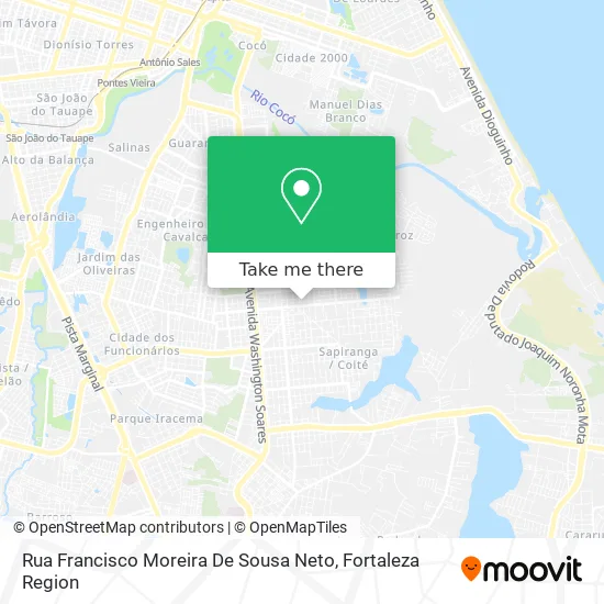 Rua Francisco Moreira De Sousa Neto map