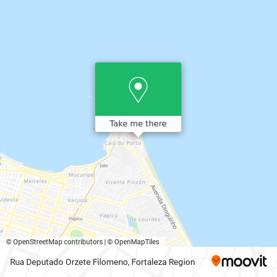 Mapa Rua Deputado Orzete Filomeno