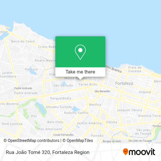 Rua João Tomé 320 map