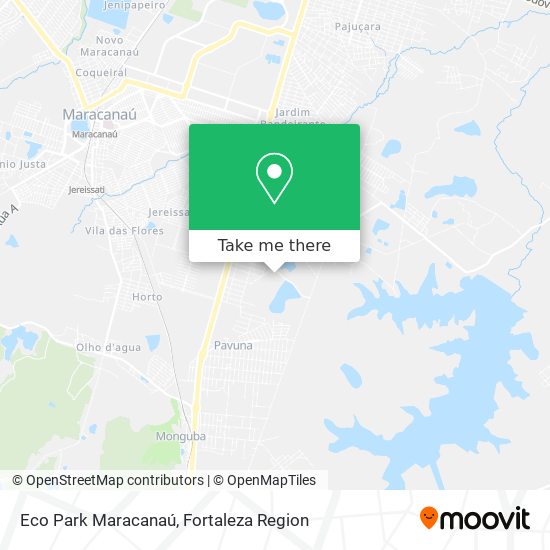 Eco Park Maracanaú map