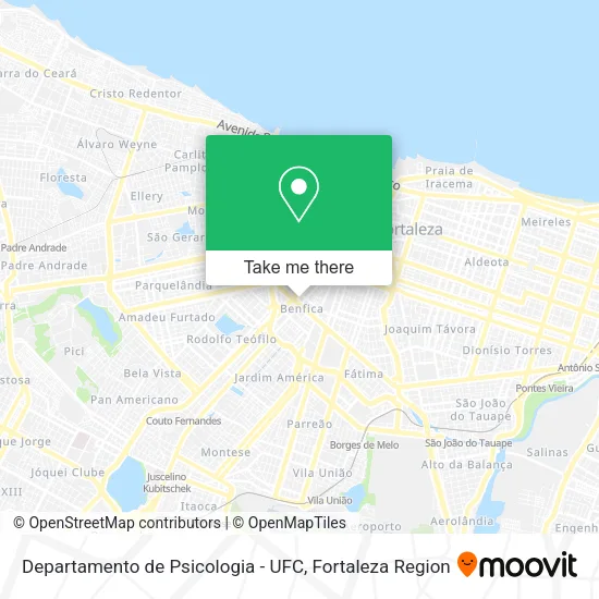 Departamento de Psicologia - UFC map