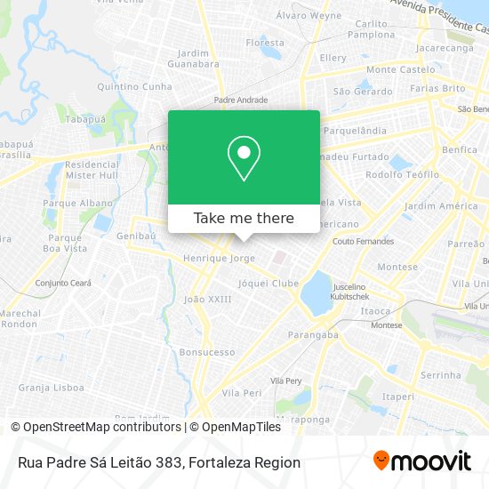 Rua Padre Sá Leitão 383 map