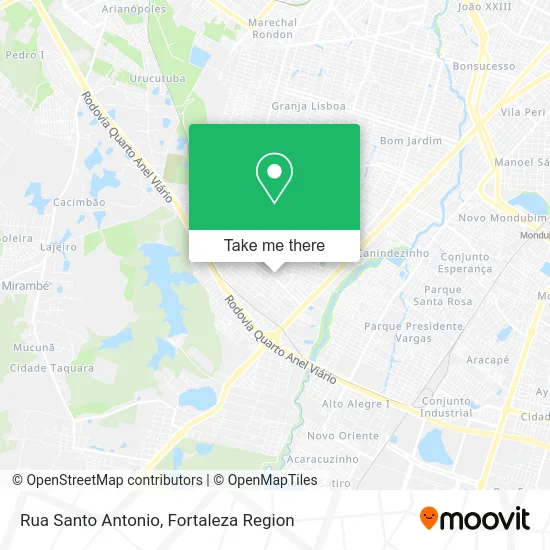 Rua Santo Antonio map